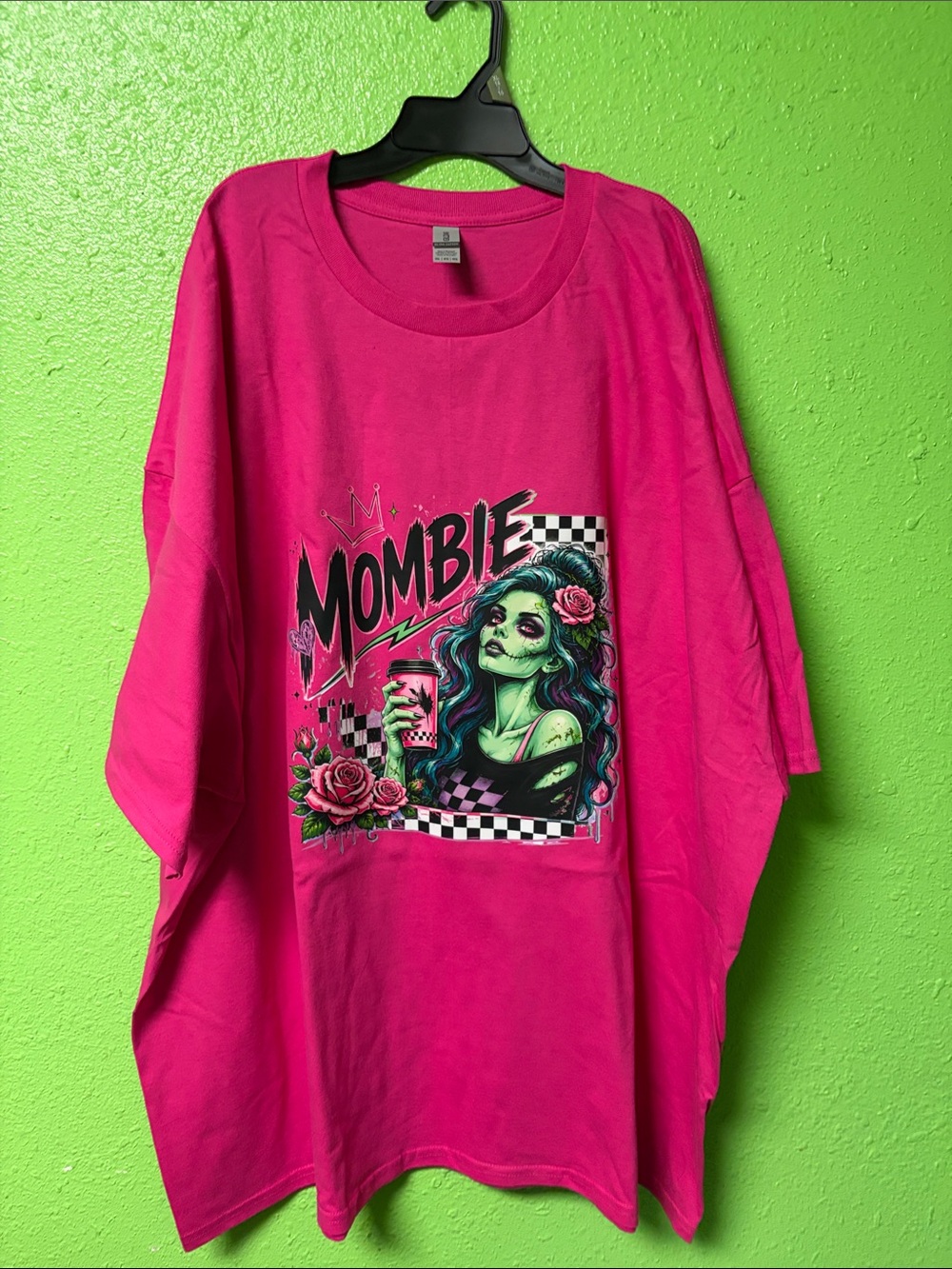 Gildan Hot Pink 'Mombie' Graphic adult Tee